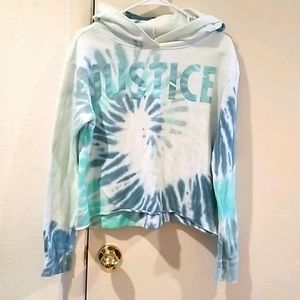 Justice  Tie dye light weight hoodie